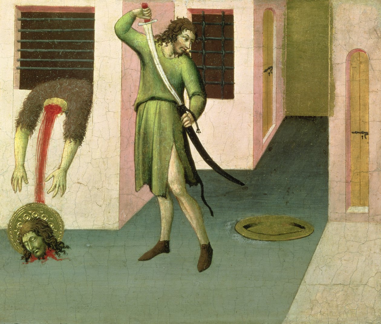 Keresztelő Szent János lefejezése (tempera a táblán) (lásd még: 53648) alkotó: Sano di Pietro