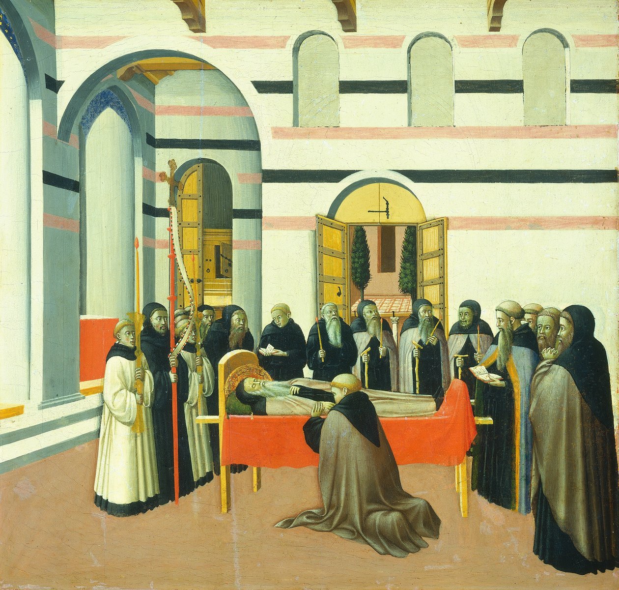 Szent Antal halála, c. 14301435 alkotó: Sano di Pietro
