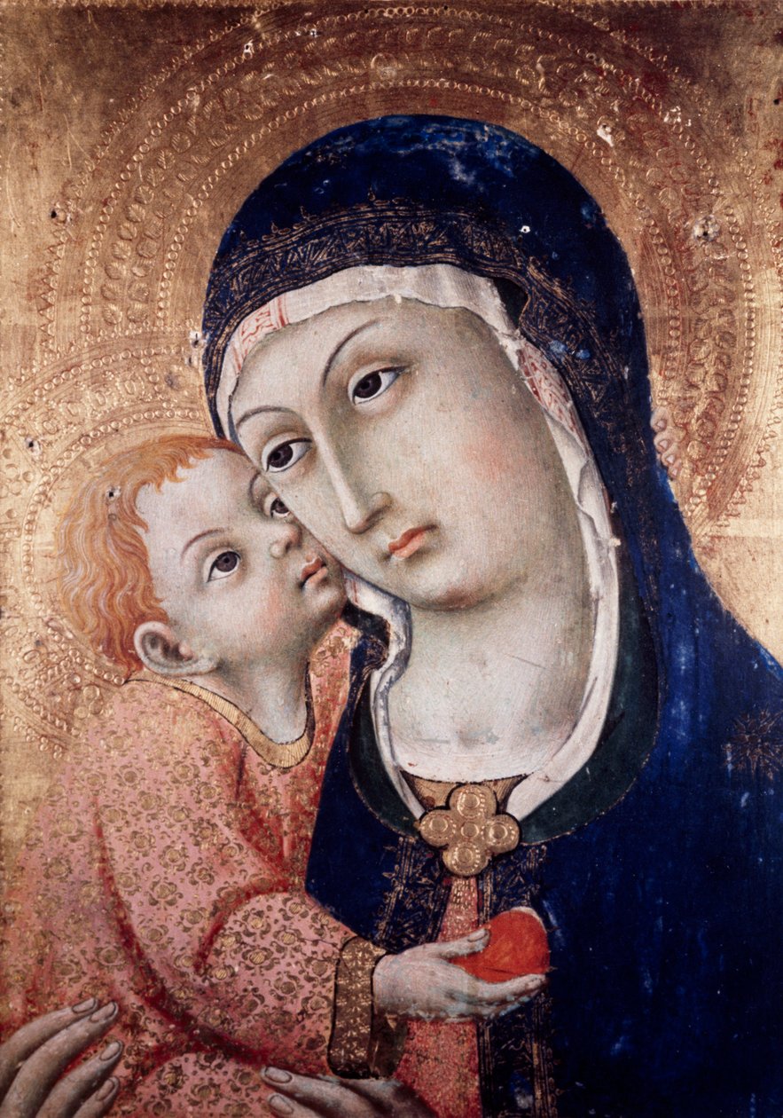 Madonna és gyermeke alkotó: Sano di also Ansano di Pietro di Mencio Pietro
