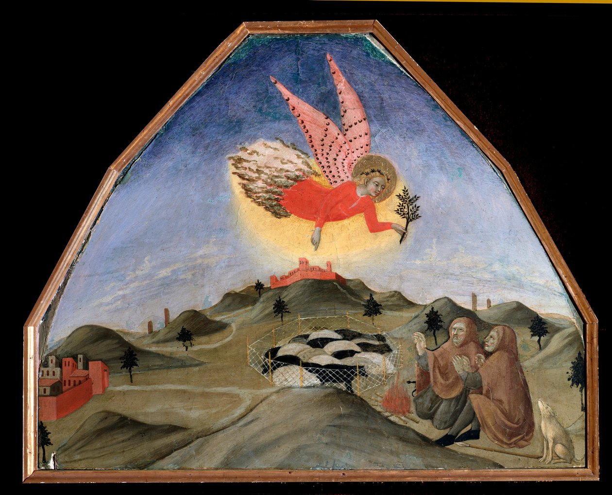 Angyali üdvözlet a pásztoroknak – festmény alkotó: Sano di also Ansano di Pietro di Mencio Pietro