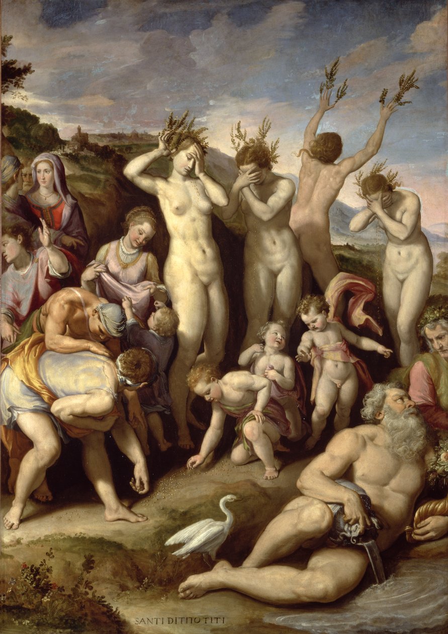 Phaethon nővérei, 1572 (olaj, pala) alkotó: Santi di Tito
