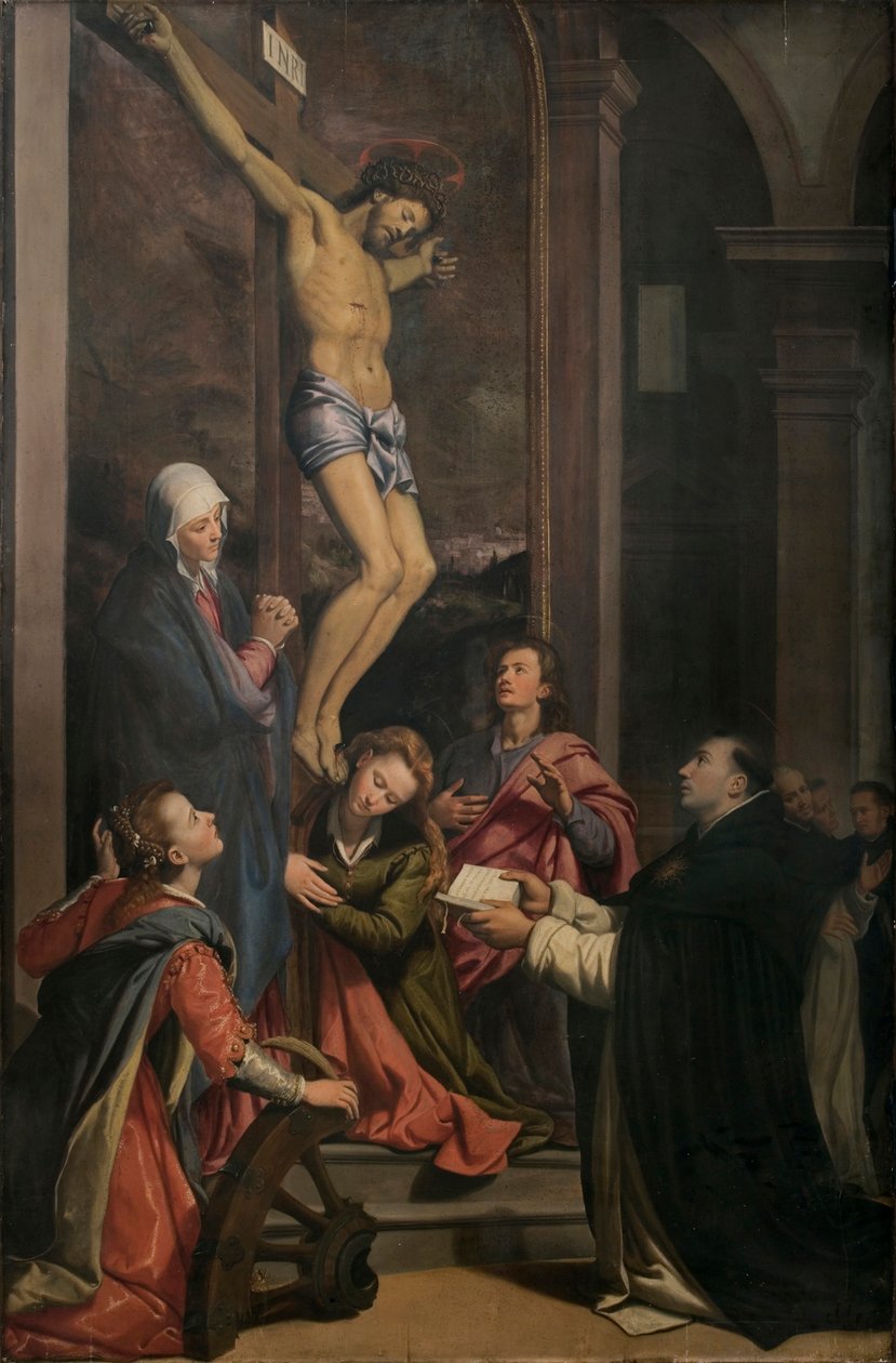 Aquinói Szent Tamás látomása, 1593. alkotó: Santi di Tito