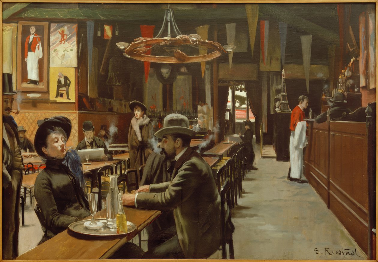 Café de Montmartre alkotó: Santiago Rusiñol