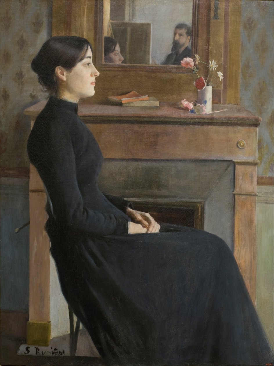 Női ábra alkotó: Santiago Rusiñol