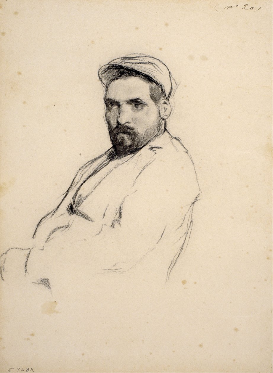 Egy férfi portréja alkotó: Santiago Rusiñol
