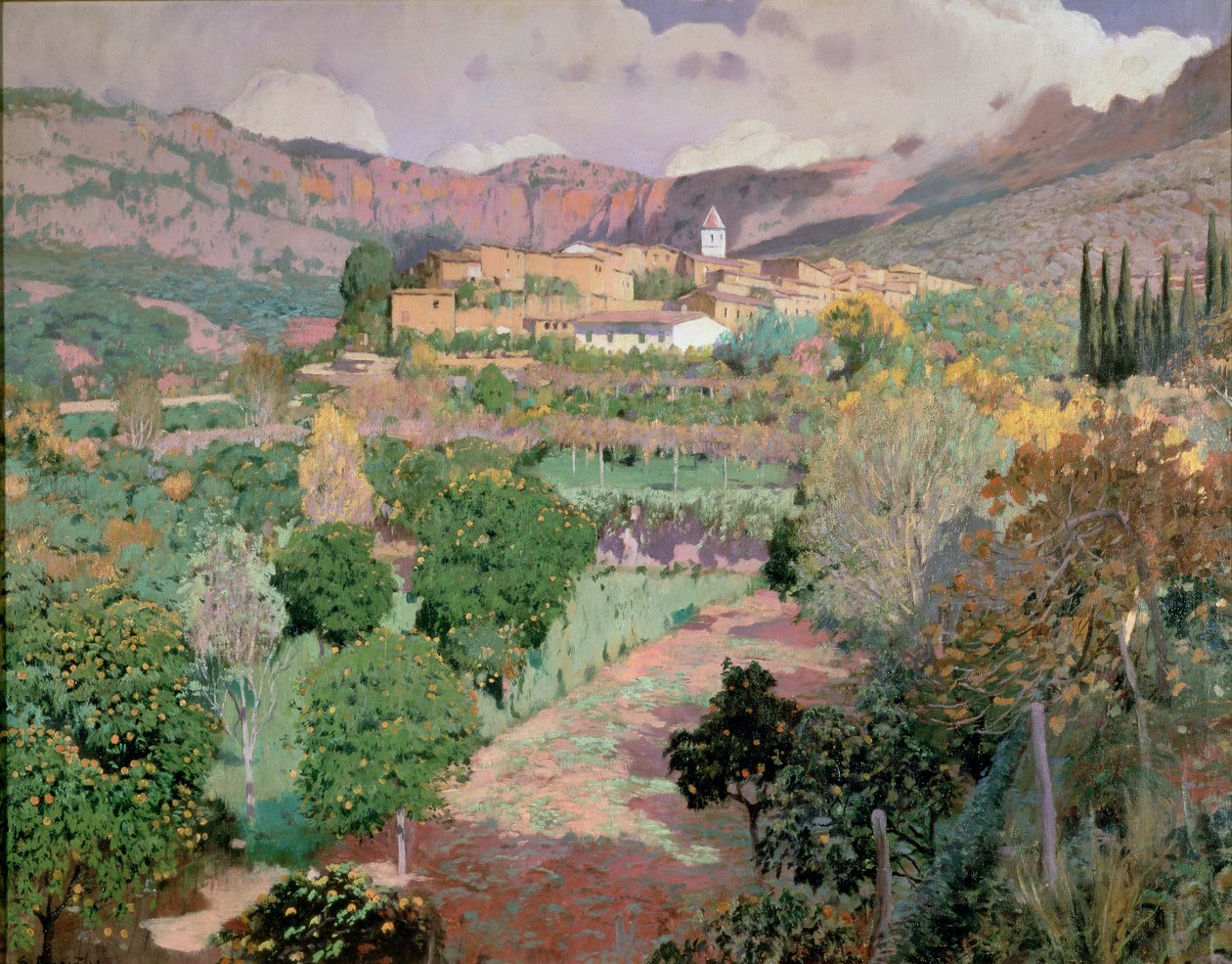 Soller, Mallorca (olaj, vászon) alkotó: Santiago Rusinol i Prats