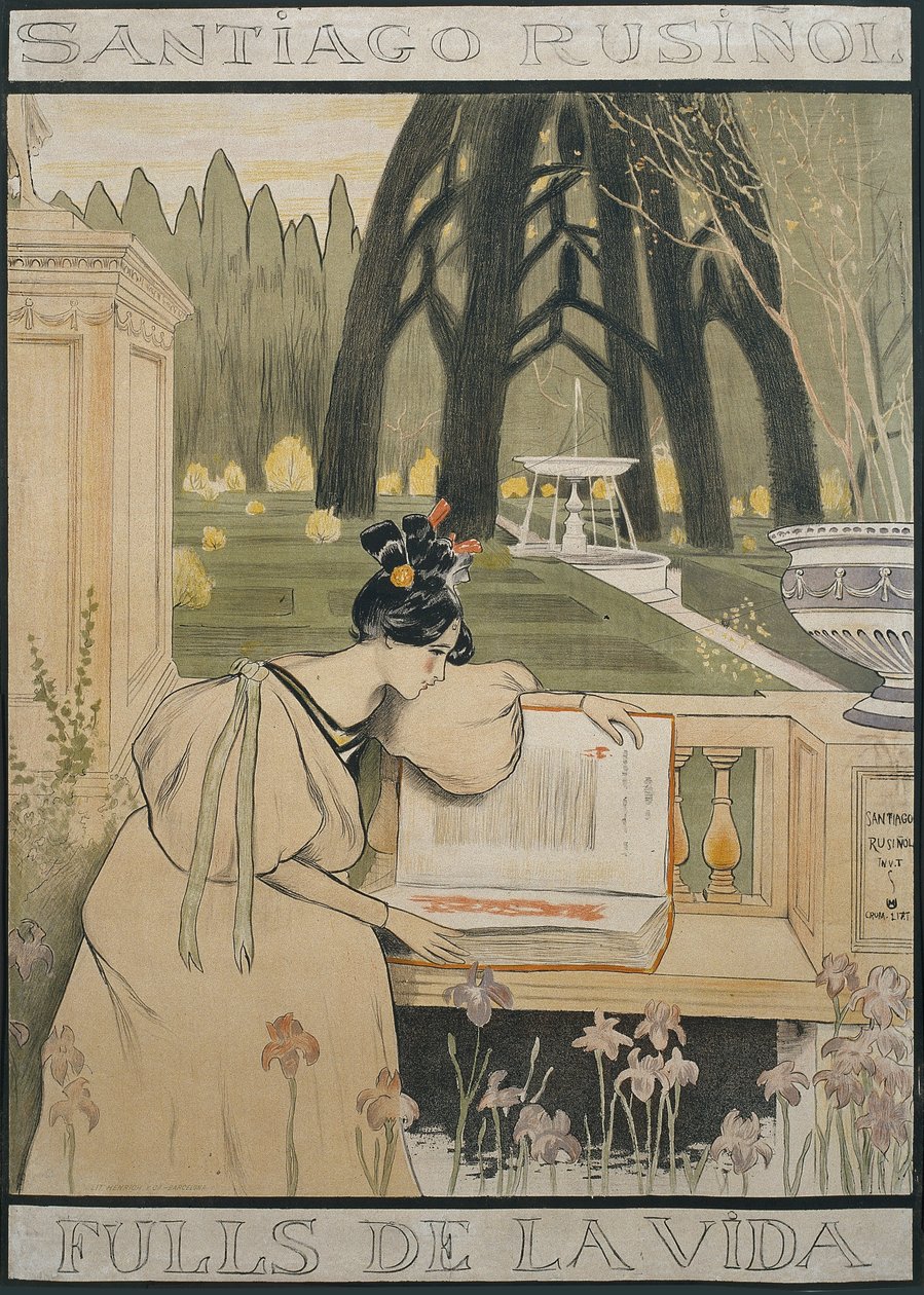 Az élet lapjai alkotó: Santiago Rusiñol