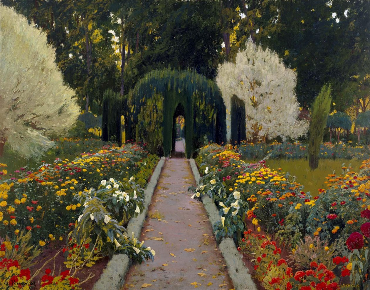 Aranjuez kertje. Körforgalom II alkotó: Santiago Rusiñol