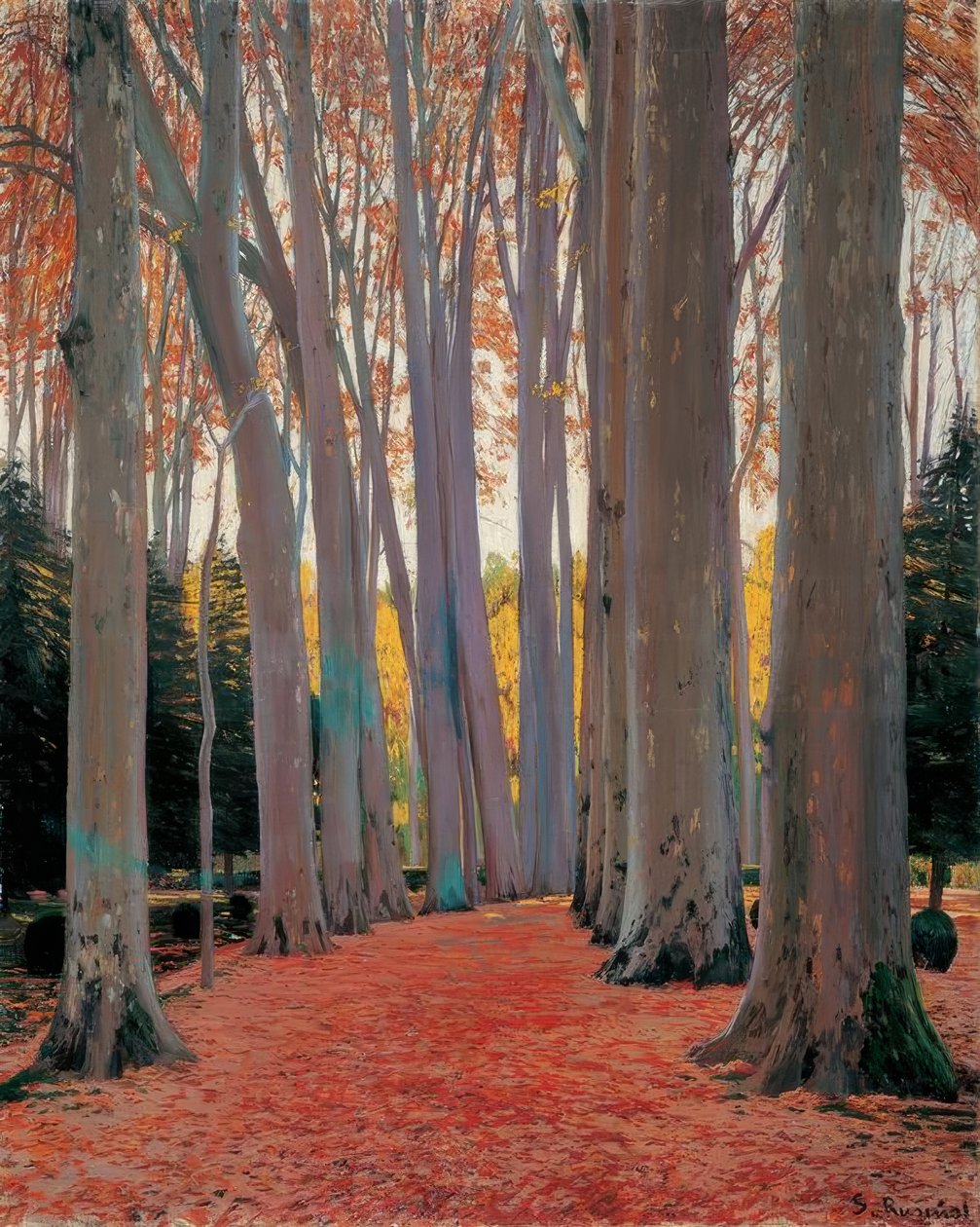 Platanenallee alkotó: Santiago Rusiñol