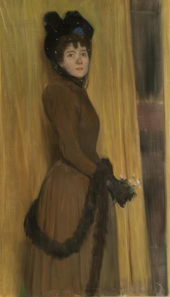 Portré Miss Mc Flower alkotó: Santiago Rusiñol