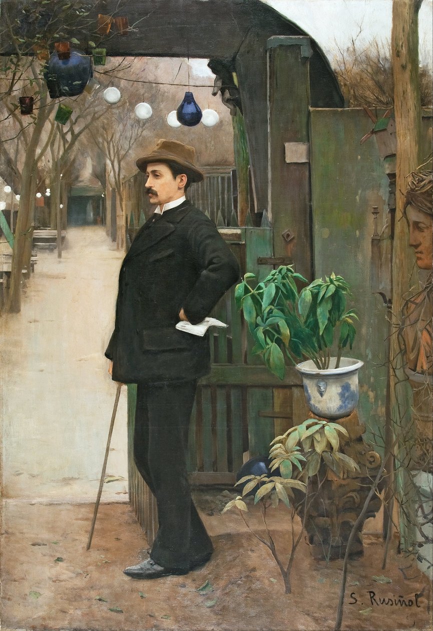 Miquel Utrillo portréja alkotó: Santiago Rusiñol