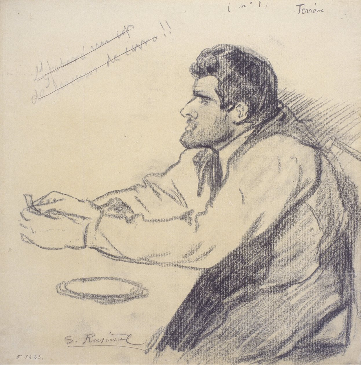 Pere Ferran portréja alkotó: Santiago Rusiñol