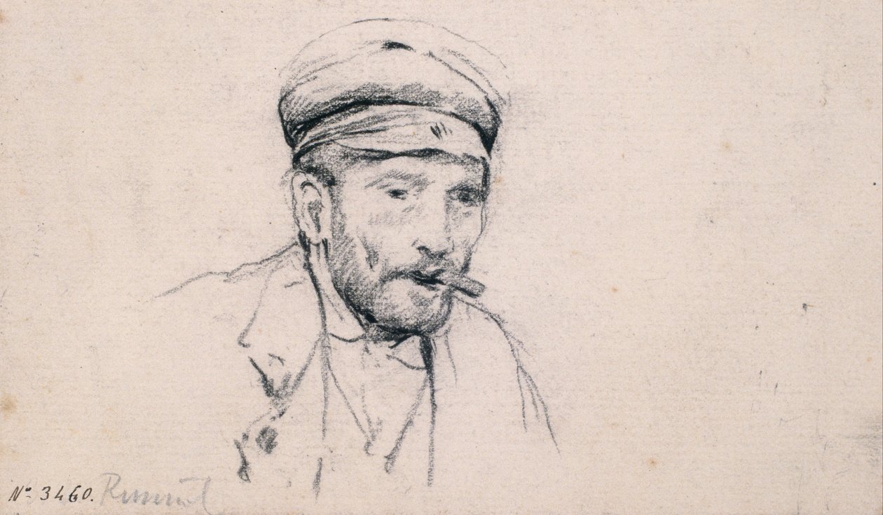 Férfi tanulmány alkotó: Santiago Rusiñol