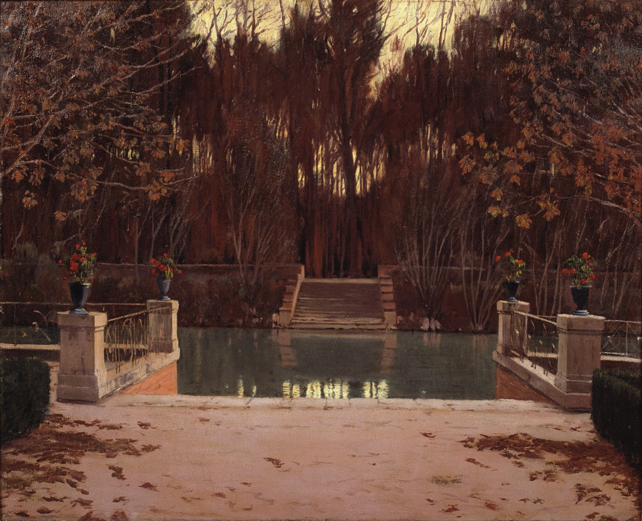 A leszállóhely alkotó: Santiago Rusiñol
