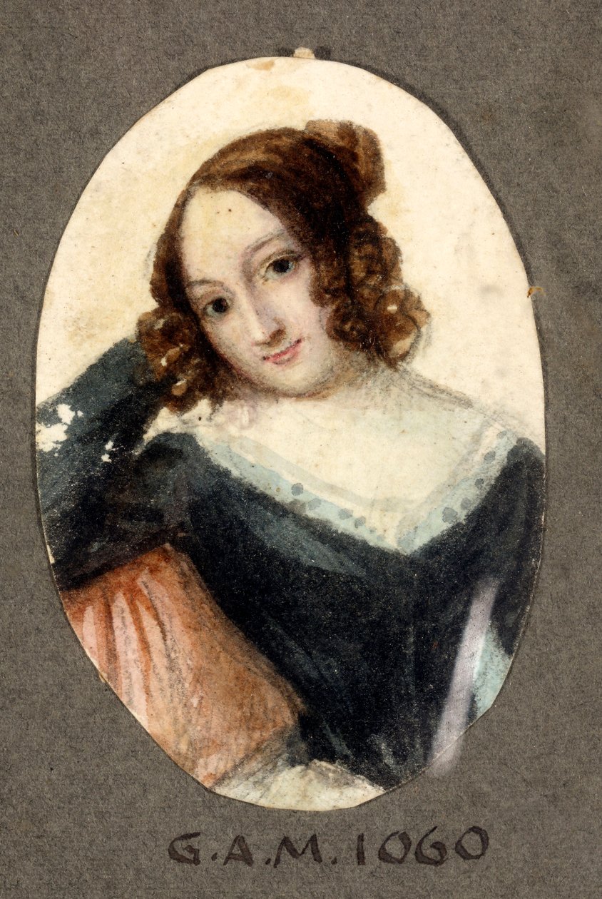 Fiatal lány kémmosollyal Santo Panario festménye (1786-1871) 19. századi gének, Galleria d