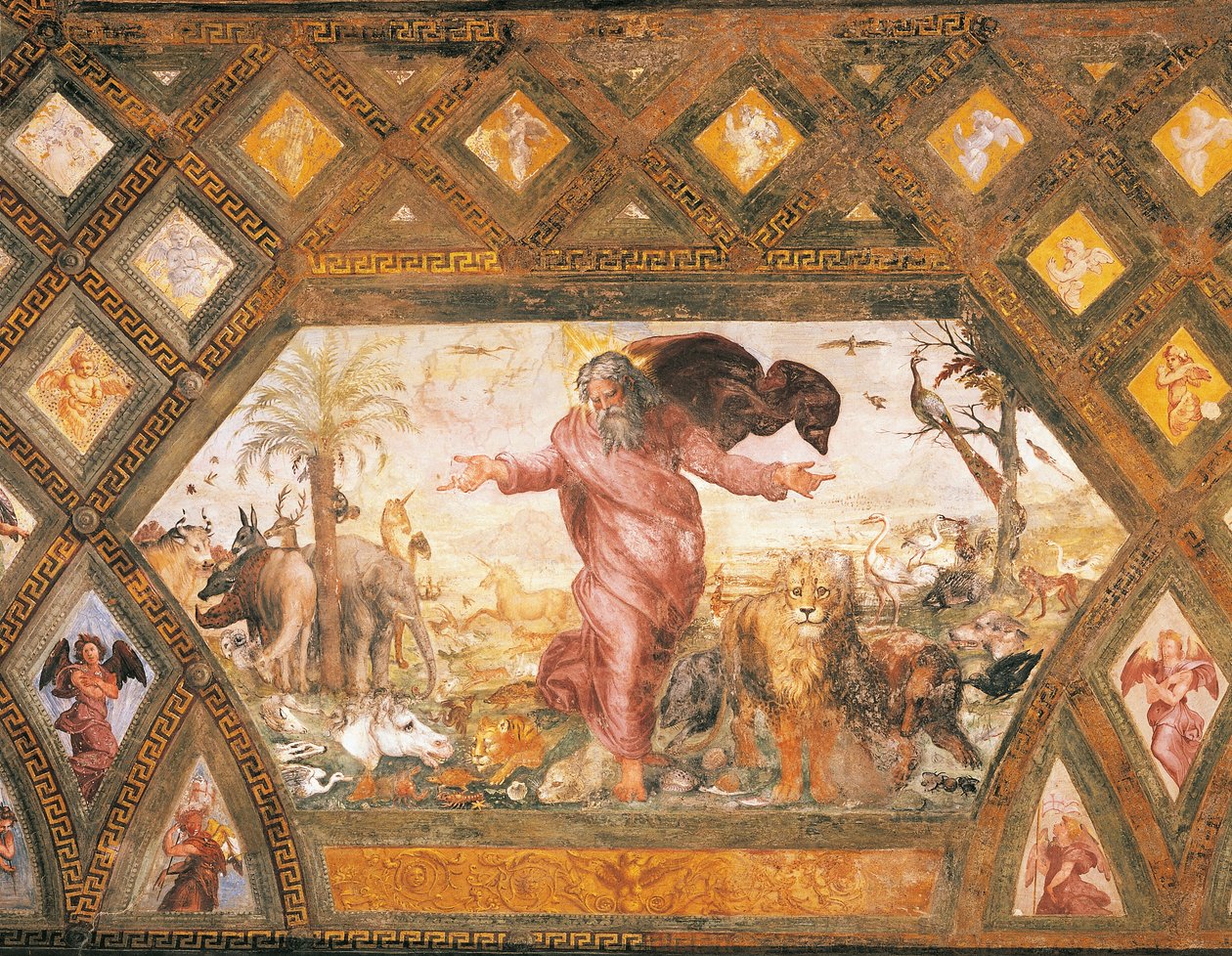 Az állatok teremtése alkotó: Sanzio of Urbino (workshop) Raphael