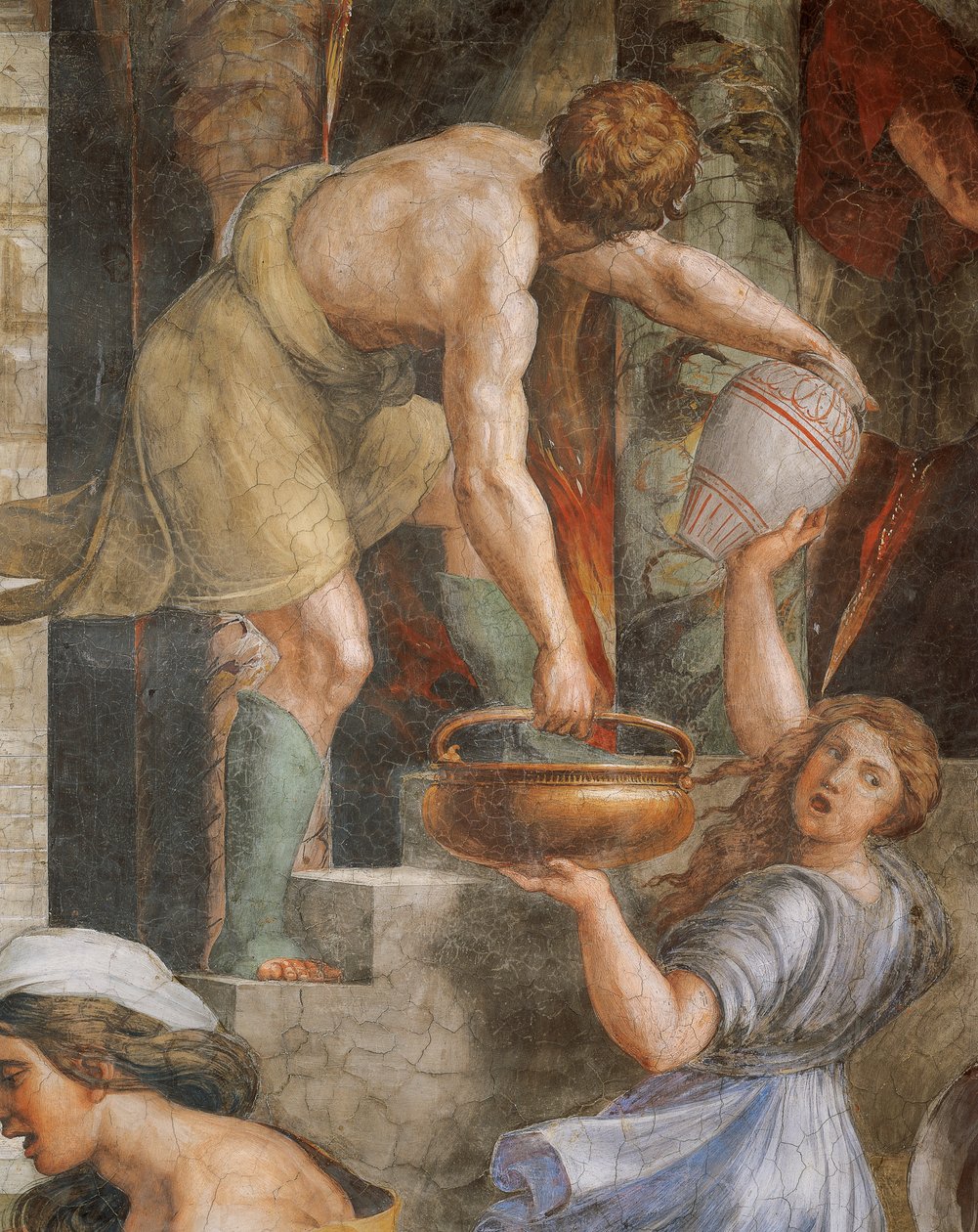Tűz a Borgóban alkotó: Sanzio of Urbino (workshop) Raphael