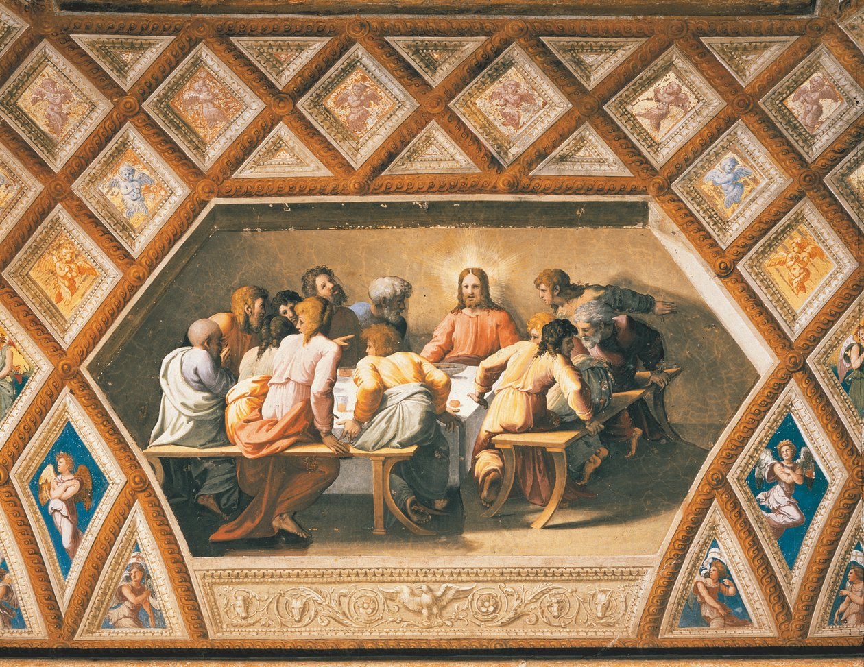 Utolsó vacsora alkotó: Sanzio of Urbino (workshop) Raphael