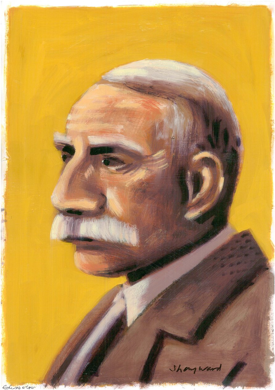 Edward Elgar, 2008 (olaj, papír) alkotó: Sara Hayward