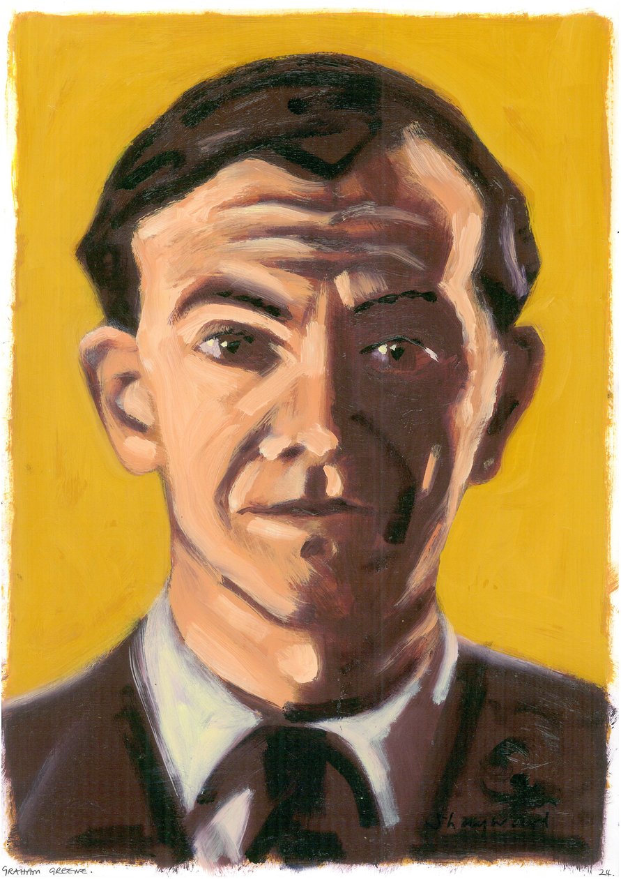 Graham Greene, 2008 (olaj, papír) alkotó: Sara Hayward