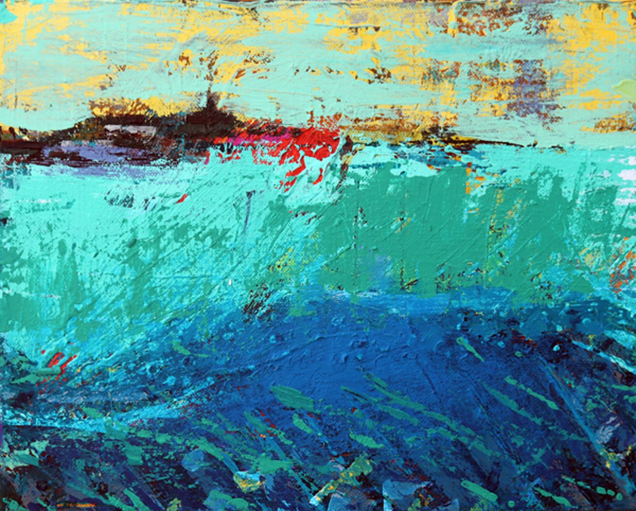 Sound of Iona II (akril, vászon) alkotó: Sara Hayward