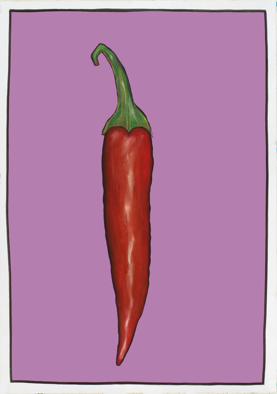 Chili Purple, 2005 (olaj és pasztell, papíron) alkotó: Sarah Thompson Engels