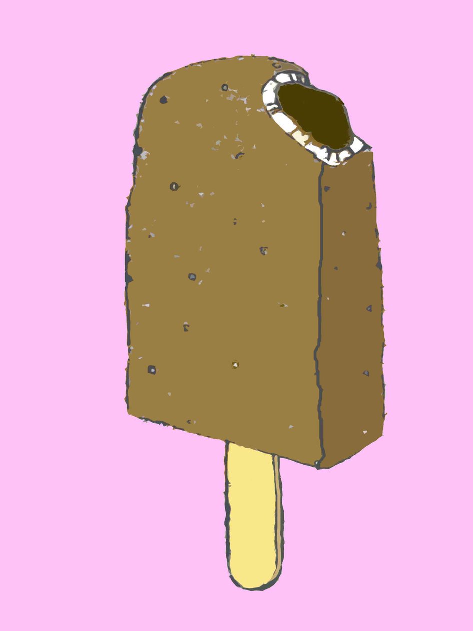 Choc lolly, 2009 (olaj és tinta papíron) alkotó: Sarah Thompson Engels