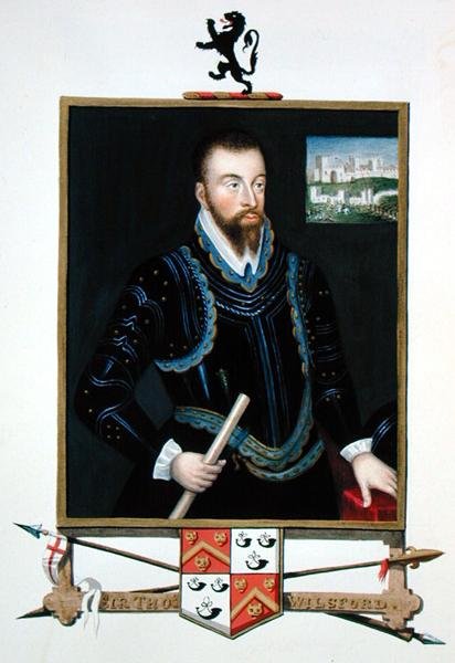 Sir Thomas Wilsford portréja az Erzsébet királynő udvarának emlékirataiból, 1825-ben (akvarell és gouache papíron) alkotó: Sarah Countess of Essex