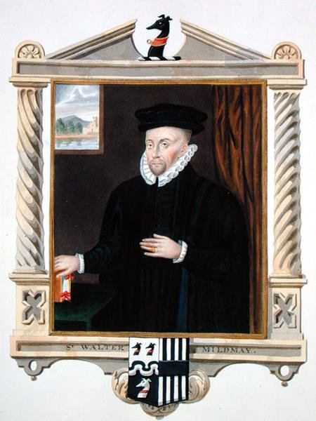 Sir Walter Mildmay (kb. 1520-89) portréja az Erzsébet királynő udvarának emlékirataiból Sir William Segar (ur. 1633) 1825-ben megjelent portréja nyomán (akvarell és gouache, papíron) alkotó: Sarah Countess of Essex