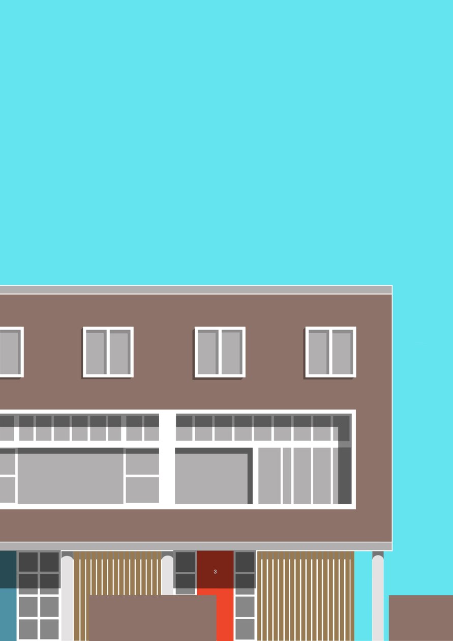 1-3 Willow Road, 2020 (digitális) alkotó: Sarah Evans