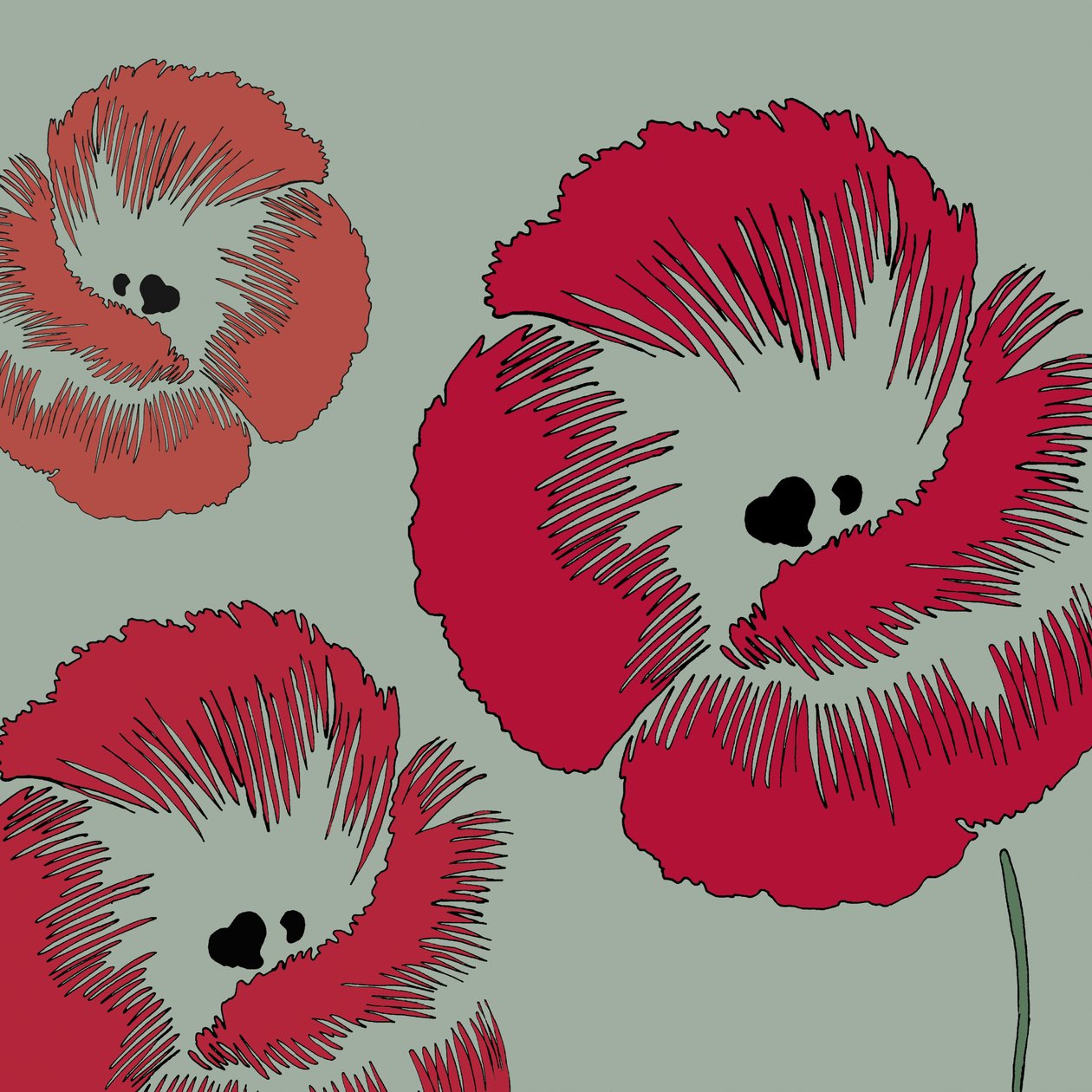 Picnic Poppy, 2005 (digitális) alkotó: Sarah Hough