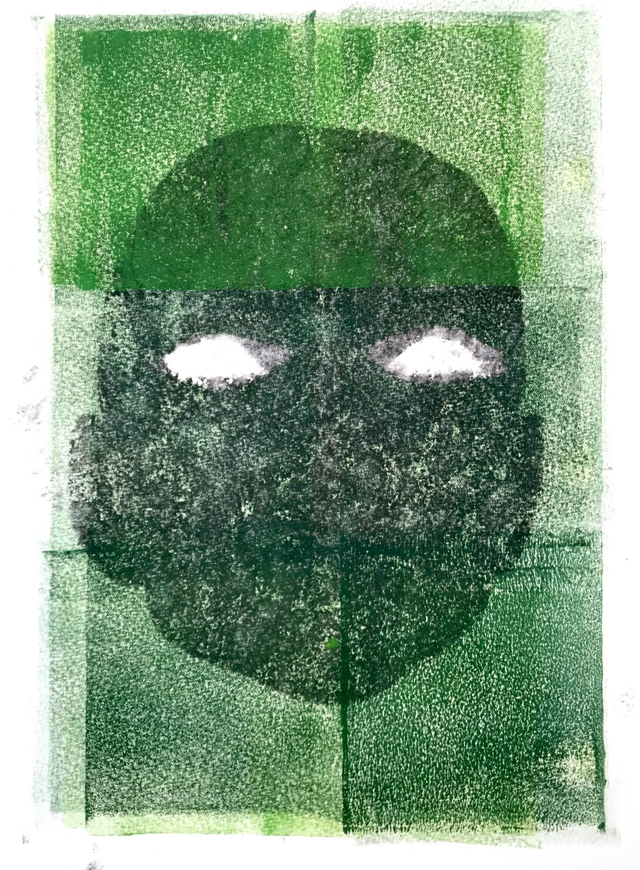 Szem nélküli, 2020, (monoprint) alkotó: Sarah Thompson Engels