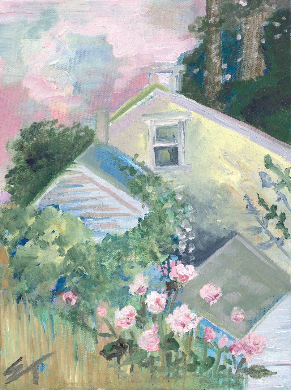 La Vie en Rose, 2020 körül (olaj, vászon) alkotó: Sarah Tudor
