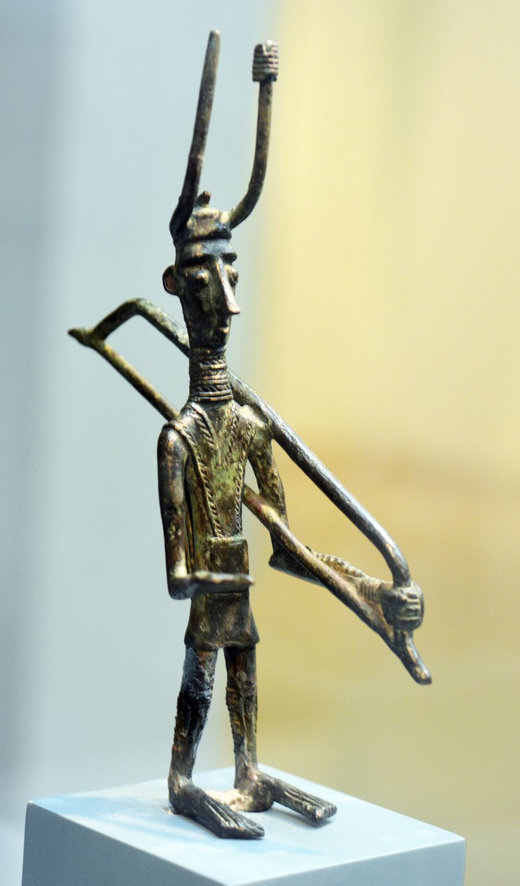 Harcos szobrocska, ie 1800-1200 körül (bronz) alkotó: Sardinia Nuragic Civilization