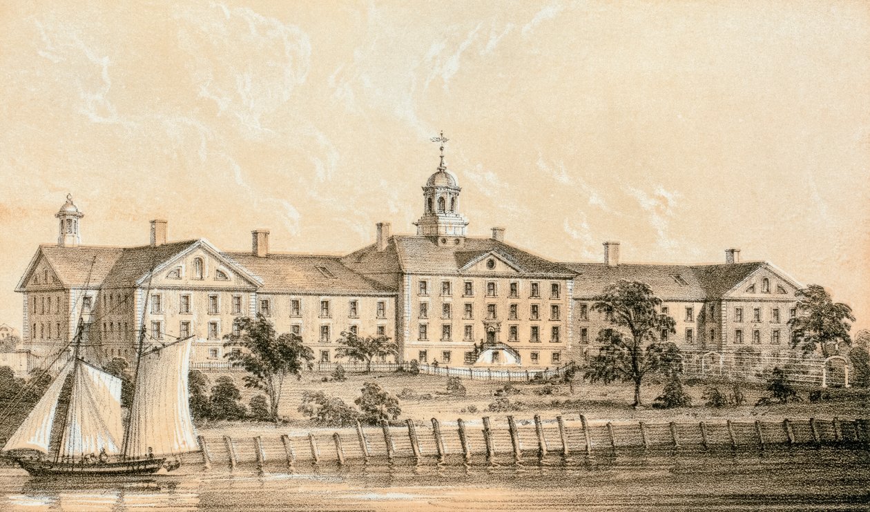 Alms House Hospital, Bellevue, Bellevue Hospital, New York alkotó: Sarony and Major