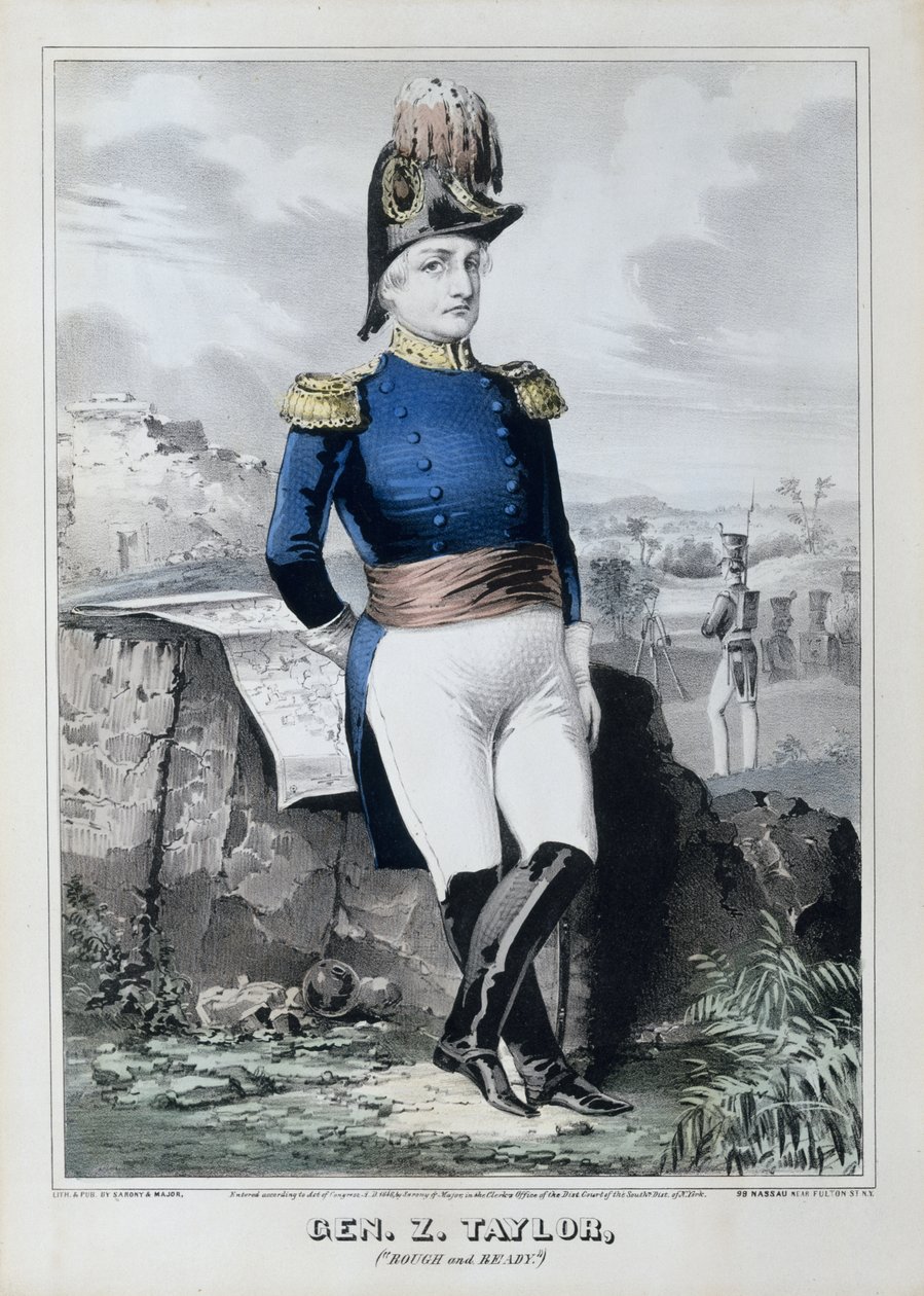 Z. Taylor tábornok (durva és kész) alkotó: Sarony and Major