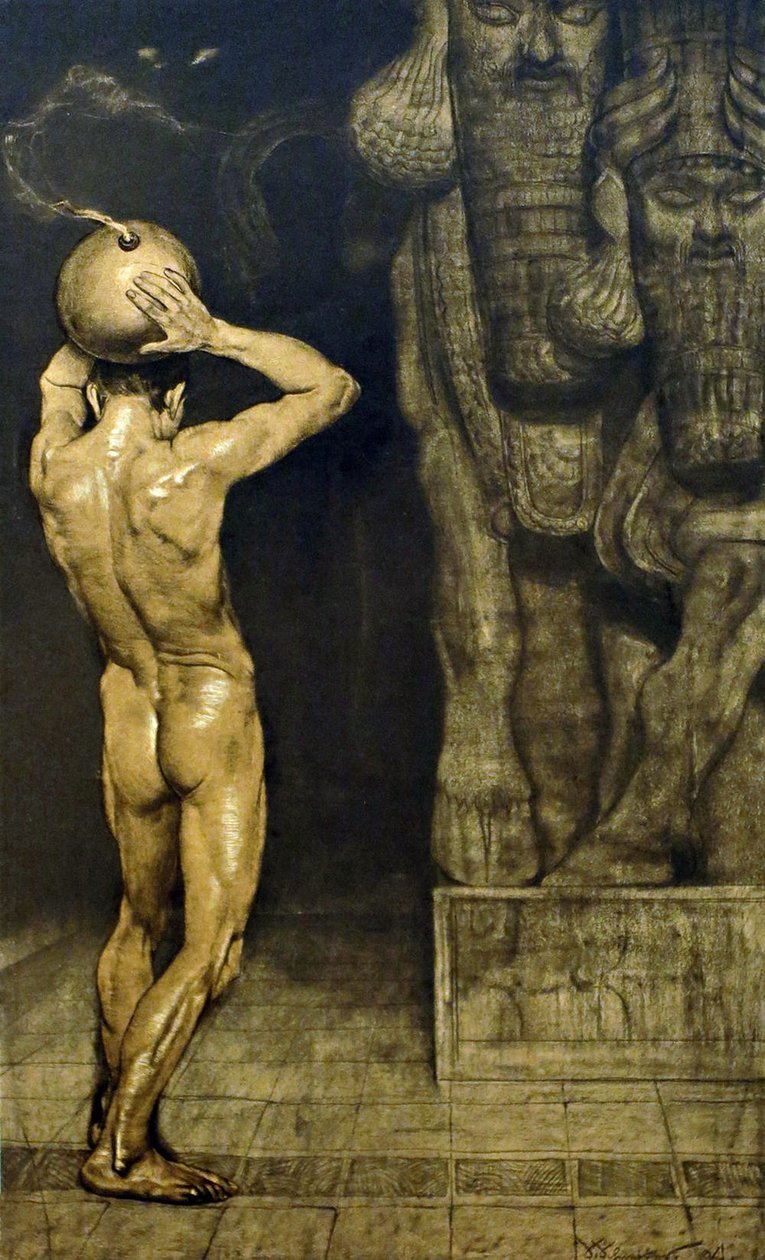 Az anarchista, 1894 alkotó: Sascha Schneider