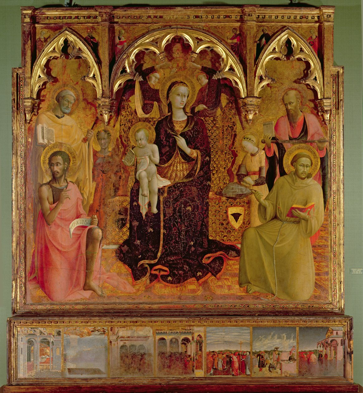 A Havas Madonna oltárképe, 1430-32 körül (tempera a táblán) alkotó: Stefano Sassetta