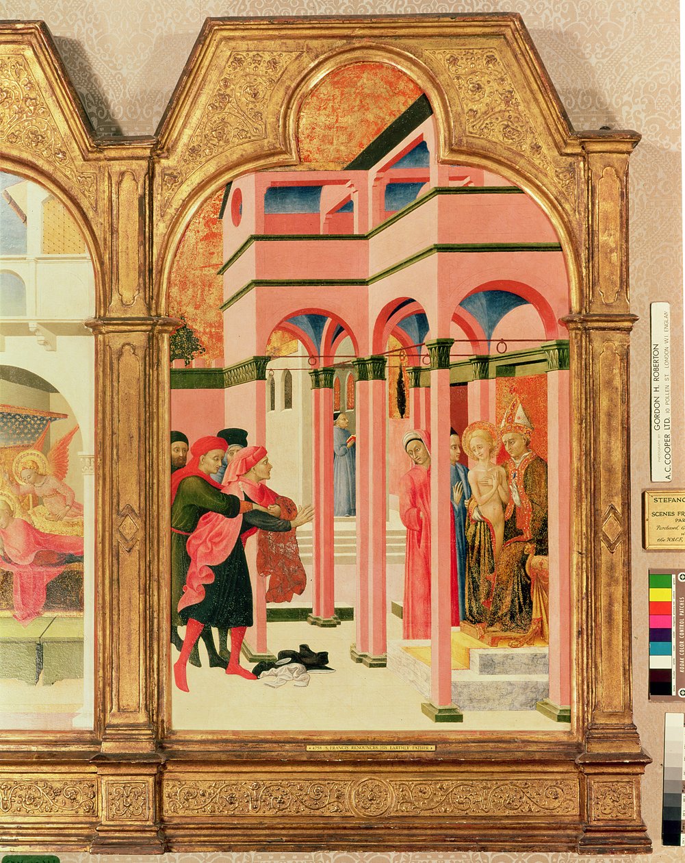 Szent Ferenc lemond földi atyjáról, 1437-44 (tempera, tábla) alkotó: Stefano Sassetta