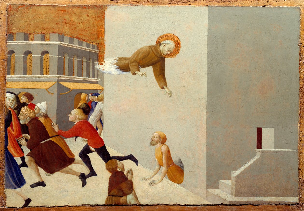 Boldog Ranieri Rasini kitörli a szegényeket egy firenzei börtönből Stefano di Giovanni di Console dit il Sassetta fa festménye (1392-kb. 1450) 15. század V. 0,43x0,63 m alkotó: Sassetta (c.1392 1450)
