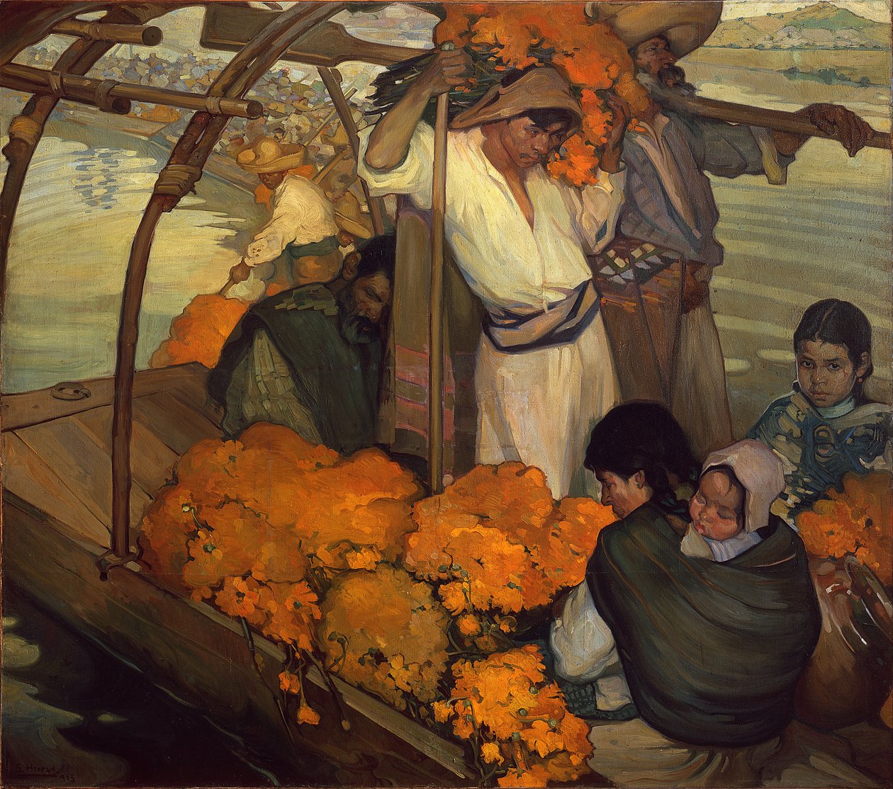 A felajánlás alkotó: Saturnino Herrán
