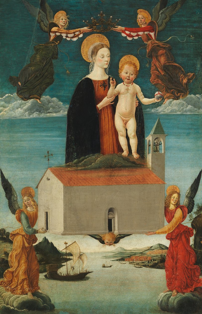 A Loretói Szent Ház fordítása, kb. 1510. alkotó: Saturnino Gatti