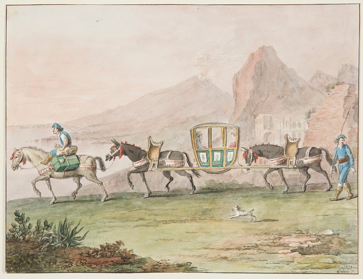 Utazás Sedan Chair mellett alkotó: Saverio della Gatta