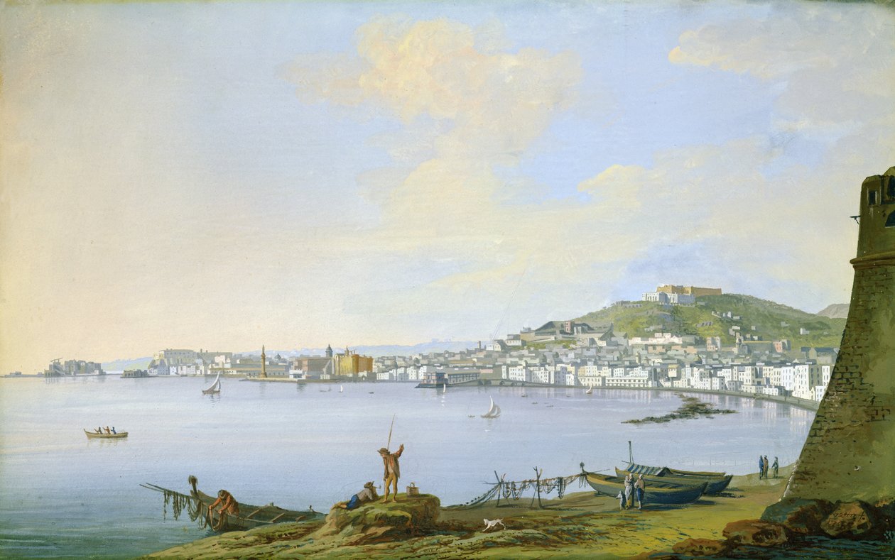 Kilátás Nápolyra alkotó: Saviero Xavier della Gatta