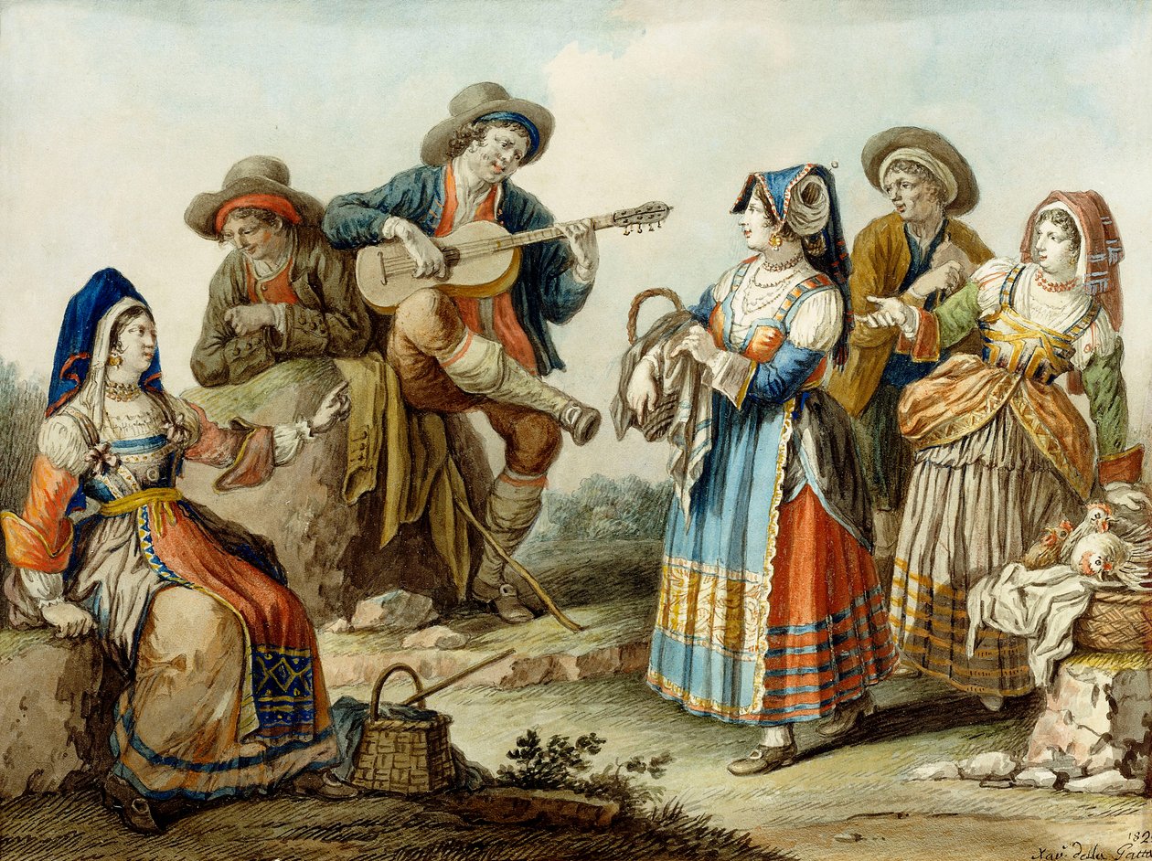 Egy nápolyi ének, 1882 alkotó: Saviero Xavier della Gatta