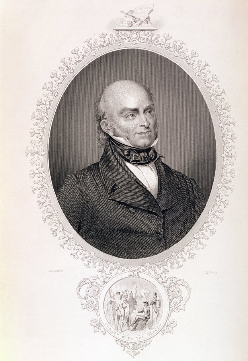John Quincy Adams, „The History of the United States”, 4. évf. II, Charles Mackay, metszett T.W. Vadászat alkotó: Savinien Edme Dubourjal