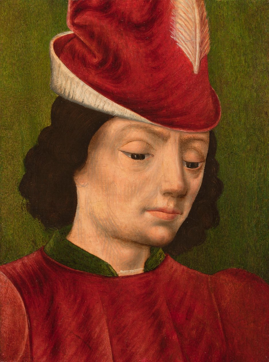 Egy férfialak talán Szent Sebestyén: Egy töredék, 1480 körül alkotó: Savoyard School