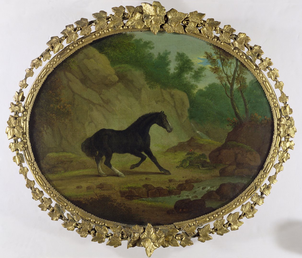 Egy kígyótól megrémült ló, 1792 alkotó: Sawrey Gilpin