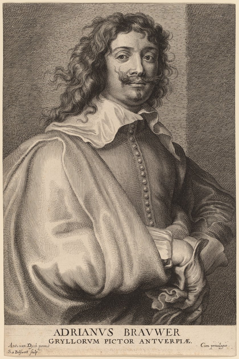 Adriaen Brouwer alkotó: Schelte Adams Bolswert after Sir Anthony van Dyck