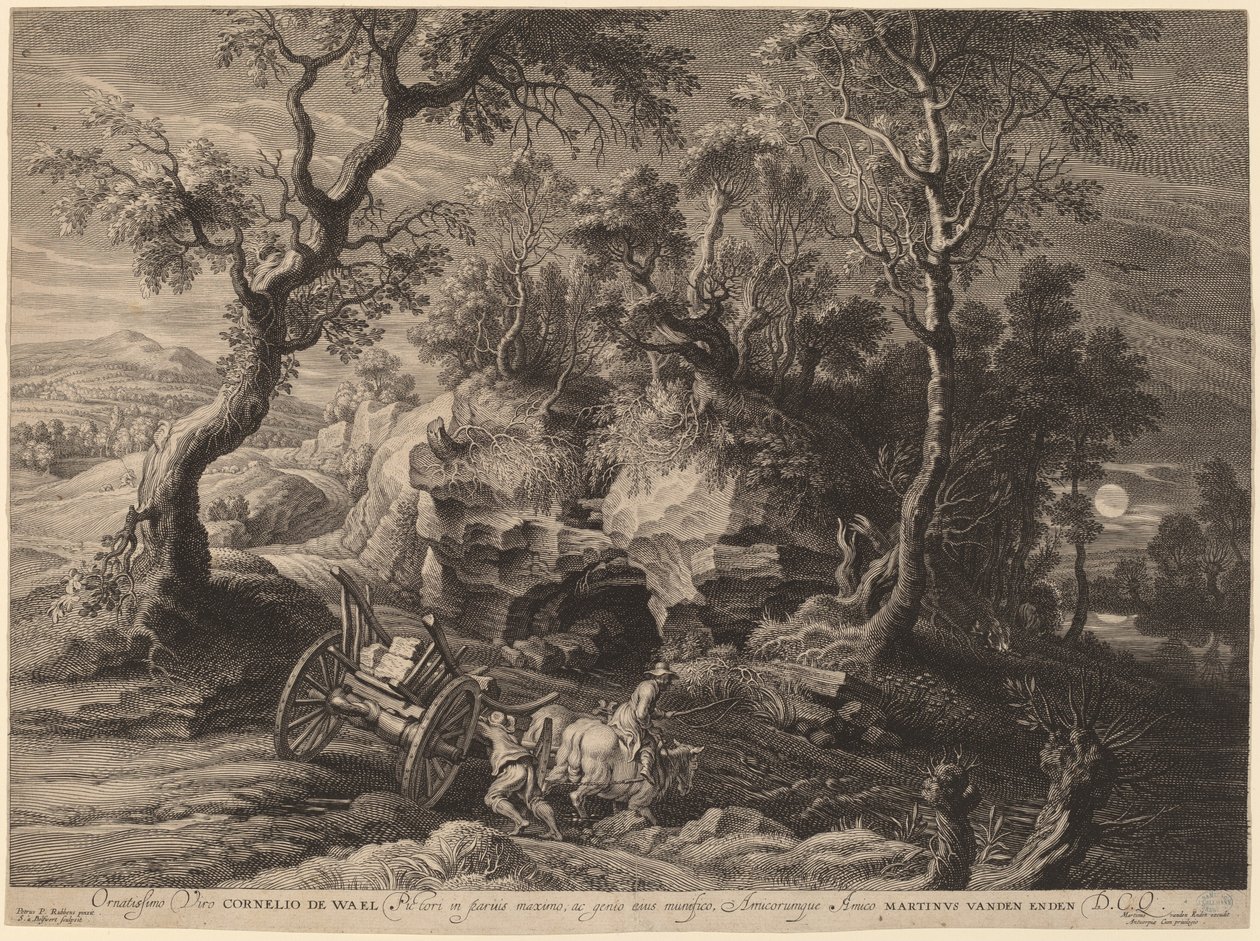 Sziklás táj alkotó: Schelte Adams Bolswert after Sir Peter Paul Rubens